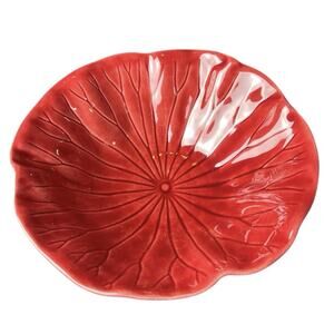 Vintage Metlox Poppytrail Lotus Cranberry Salad Bowl 7”